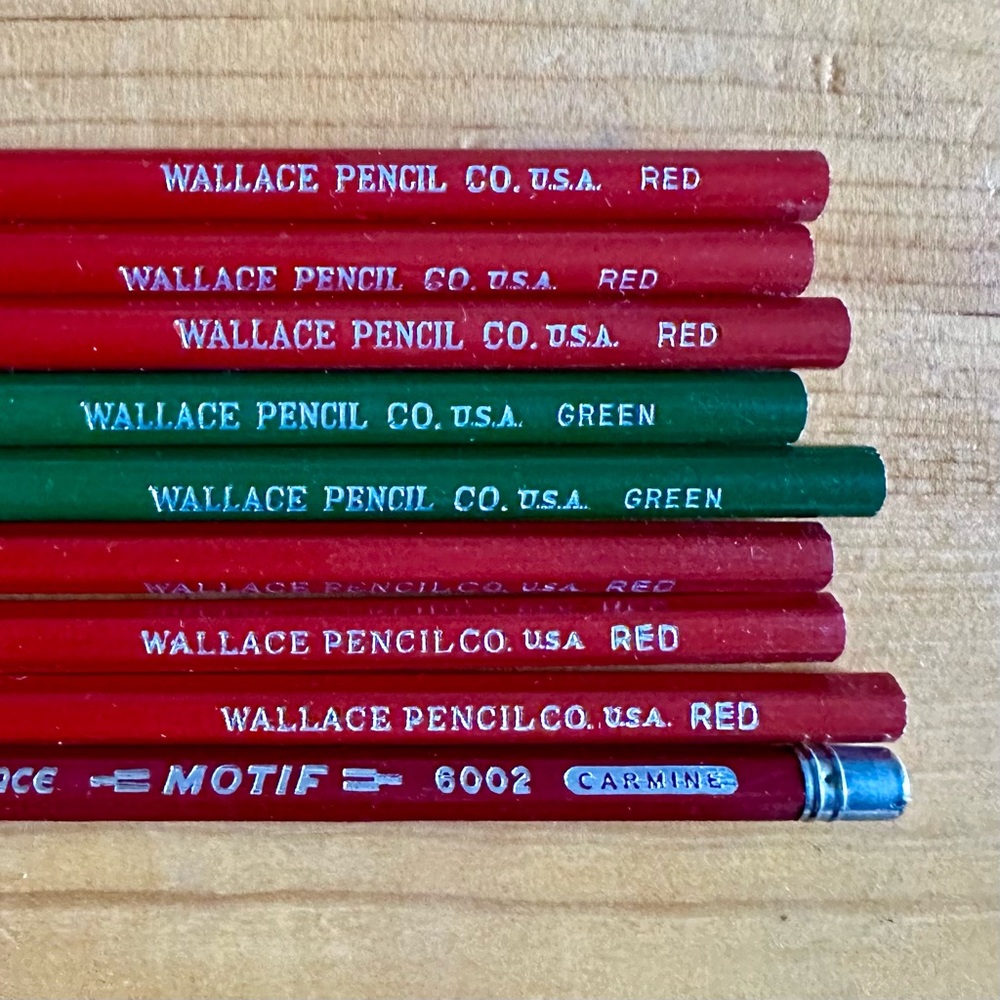 NOS Vintage mcm Wallace pencil co USA lot